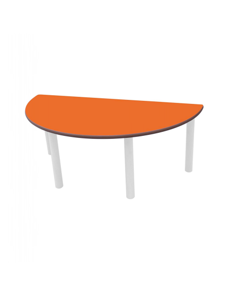 Mesa metal semiredonda INFANTIL 120 (de 2 a 6 años)