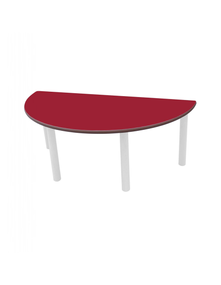 Mesa metal semiredonda INFANTIL 120 (de 2 a 6 años)