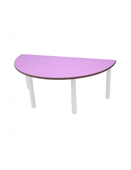 Mesa metal semiredonda INFANTIL 120 (de 2 a 6 años)