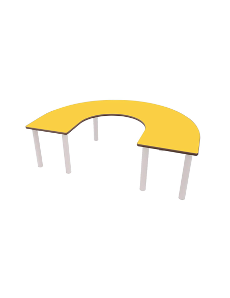 Mesa metal U INFANTIL (de 2 a 6 años)