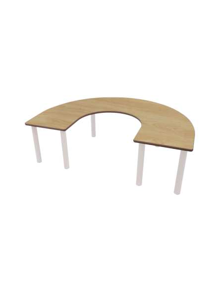 Mesa metal U INFANTIL (de 2 a 6 años)