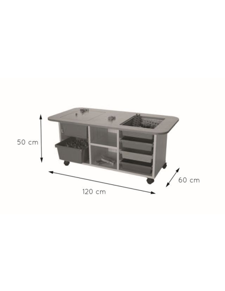 Mesa multiactividades (Altura 50 cm) Mobeduc