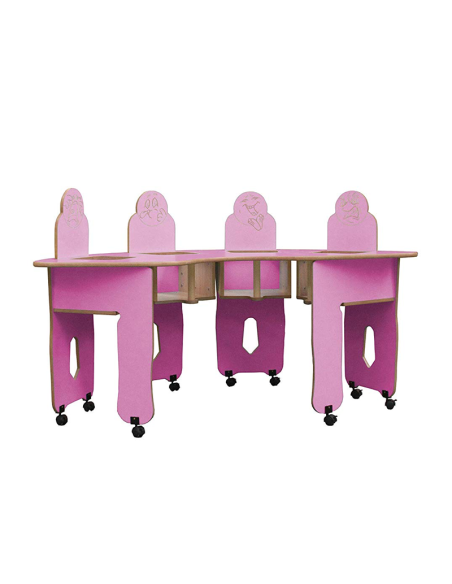 Mesa trona ARCO Mobeduc 4 niños