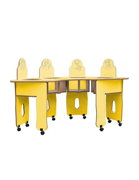 Mesa trona ARCO Mobeduc 4 niños