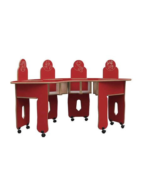 Mesa trona ARCO Mobeduc 4 niños