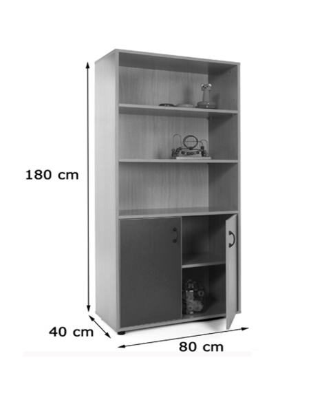 Mobeduc mueble alto armario y estantería