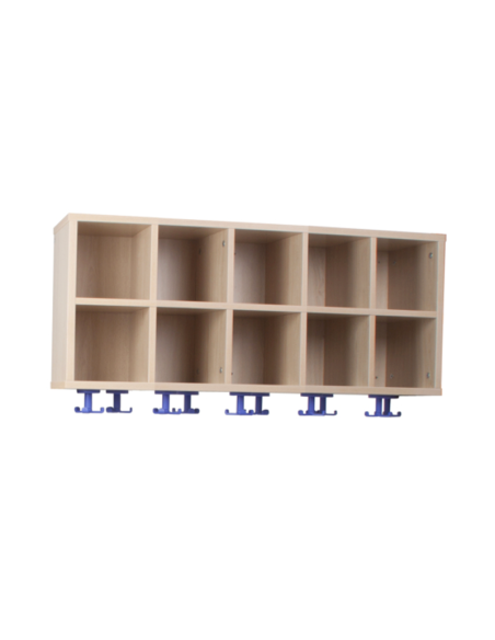 Mobeduc mueble perchero 10 casillas