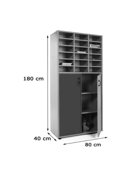 Mueble alto armario y casillero Mobeduc
