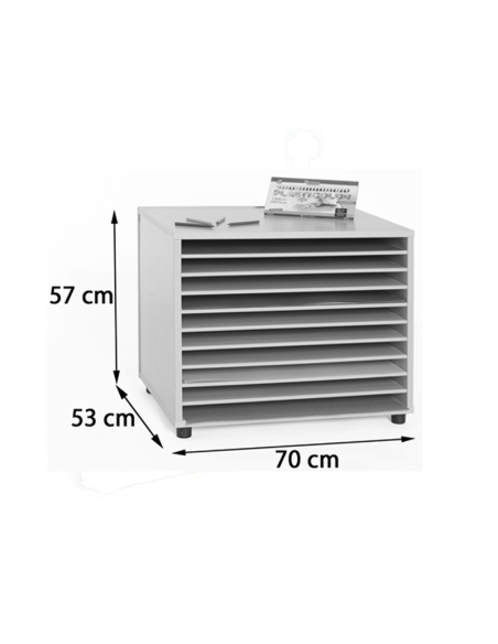 Mueble archivador cartulinas horizontal Mobeduc