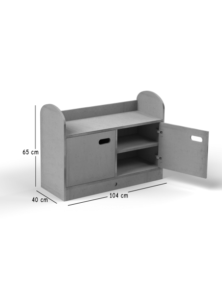 Mueble bajo 4 casillas