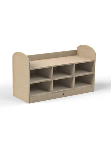 Mueble bajo 6 casillas
