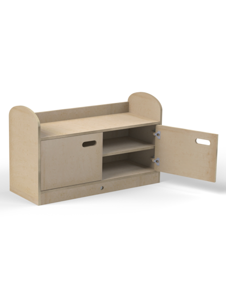 Mueble bajo armario y estantería