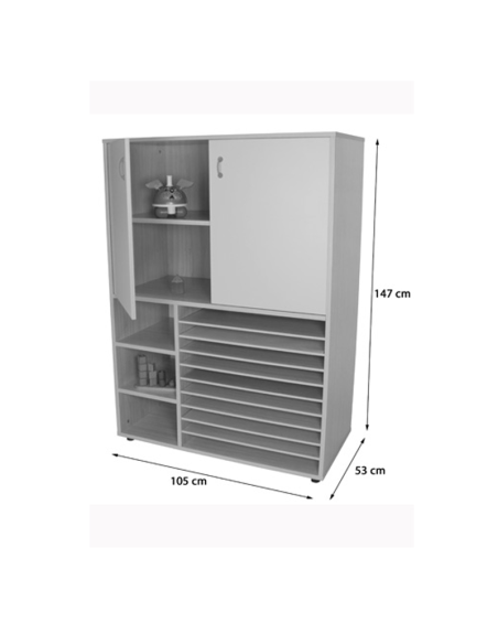 Mueble cartulinero y armario 105 cm Mobeduc