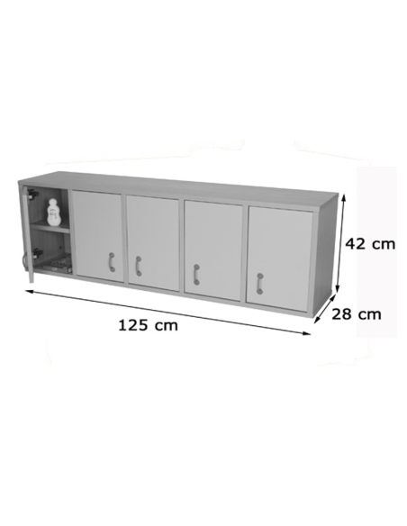 Mueble casillero 10 casillas con puerta