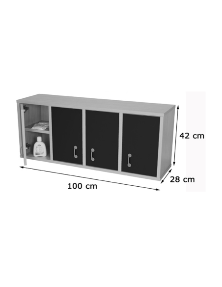 Mueble casillero 8 casillas 4 puertas Mobeduc
