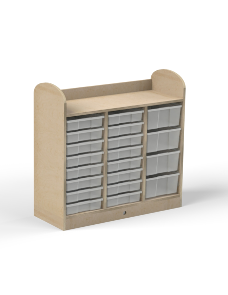 Mueble cubetero 3 columnas