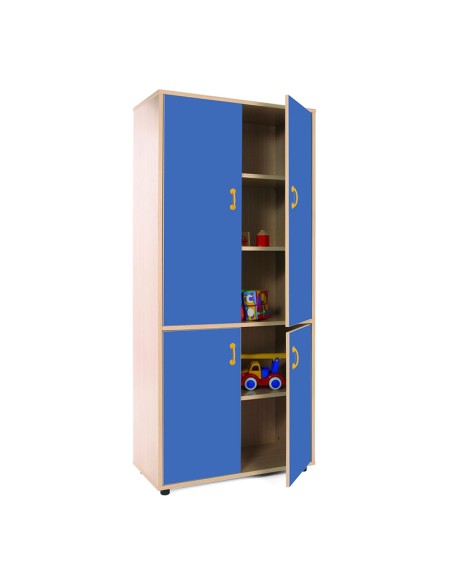 Mueble escolar alto armario 4 puertas Mobeduc