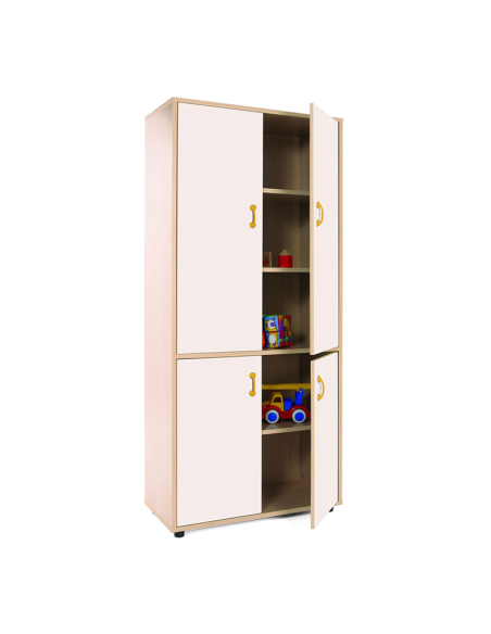 Mueble escolar alto armario 4 puertas Mobeduc