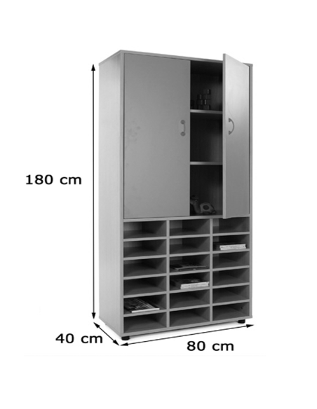 Mueble escolar alto casillero armario Mobeduc