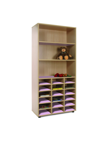 Mueble escolar alto casillero-estantería Mobeduc