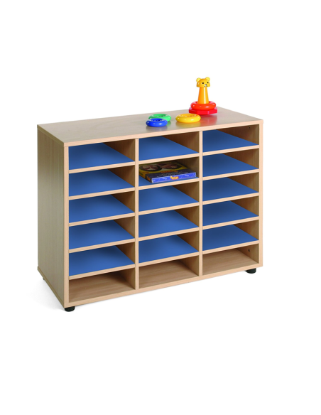 Mueble escolar bajo 18 casillas Mobeduc