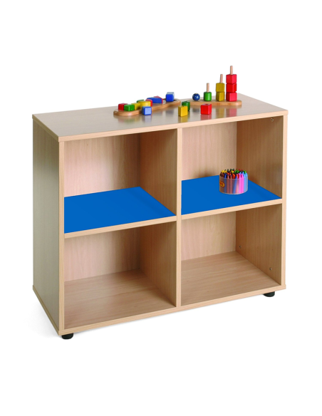 Mueble escolar bajo 4 casillas Mobeduc