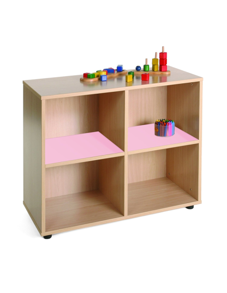 Mueble escolar bajo 4 casillas Mobeduc