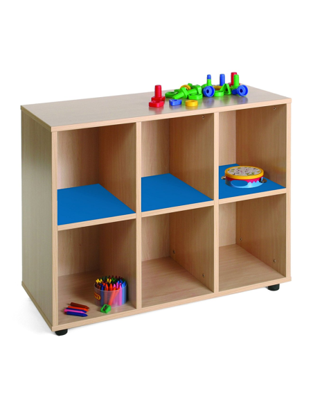 Mueble escolar bajo 6 casillas Mobeduc