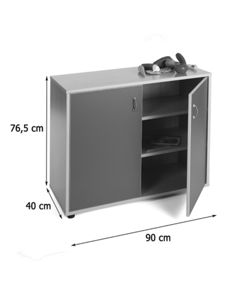 Mueble escolar bajo armario 3 estantes Mobeduc