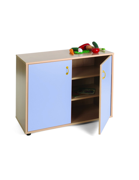 Mueble escolar bajo armario 3 estantes Mobeduc