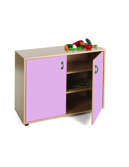 Mueble escolar bajo armario 3 estantes Mobeduc