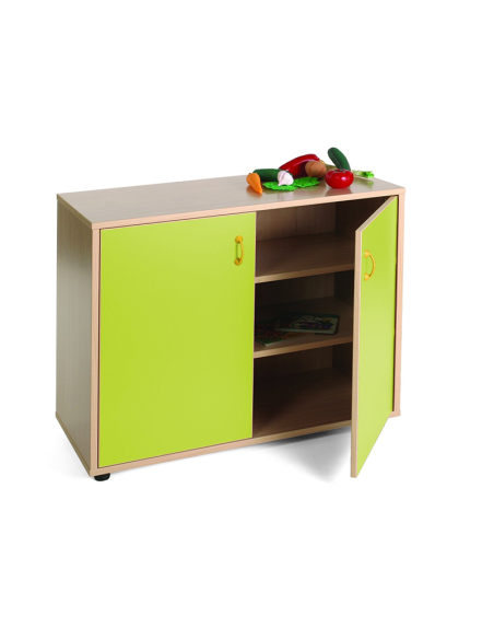 Mueble escolar bajo armario 3 estantes Mobeduc