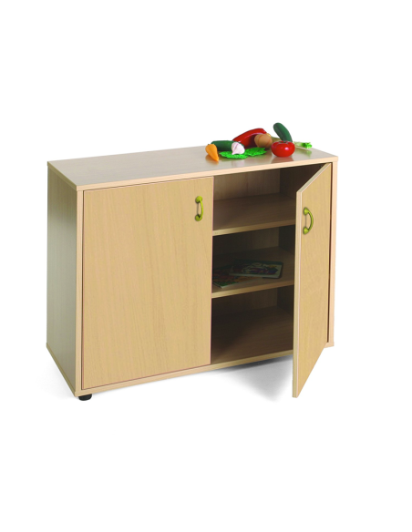 Mueble escolar bajo armario 3 estantes Mobeduc