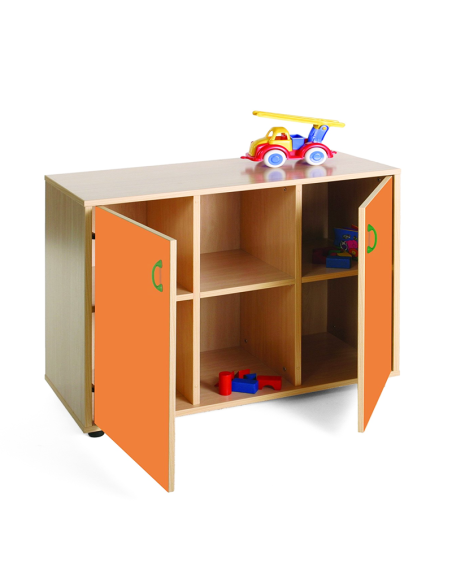 Mueble escolar bajo armario 6 casillas Mobeduc