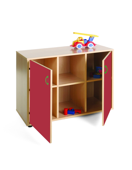 Mueble escolar bajo armario 6 casillas Mobeduc