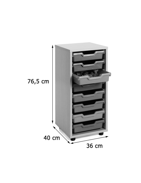 Mueble escolar cubetero 1 columna Mobeduc
