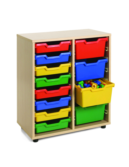 Mueble escolar cubetero 2 columnas