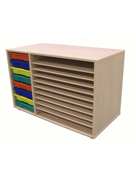 Mueble escolar cubetero y cartulinero Mobeduc