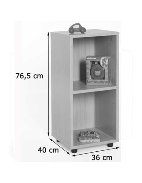 Armario bajo estantería 36 cm Mobeduc