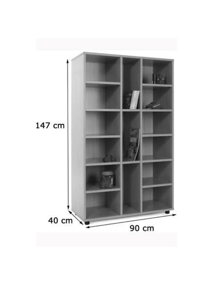 Mueble escolar medio 15 casillas Mobeduc