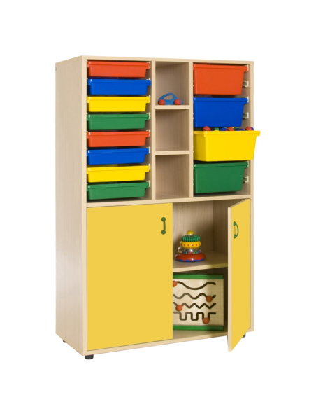 Mueble escolar medio armario y cubetero Mobeduc