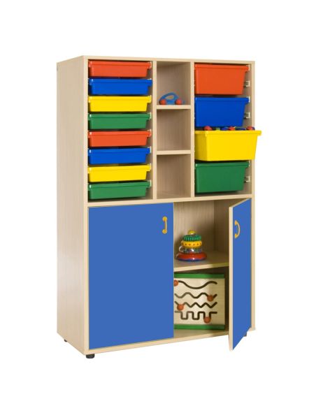 Mueble escolar medio armario y cubetero Mobeduc
