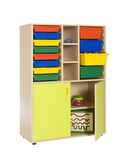 Mueble escolar medio armario y cubetero Mobeduc