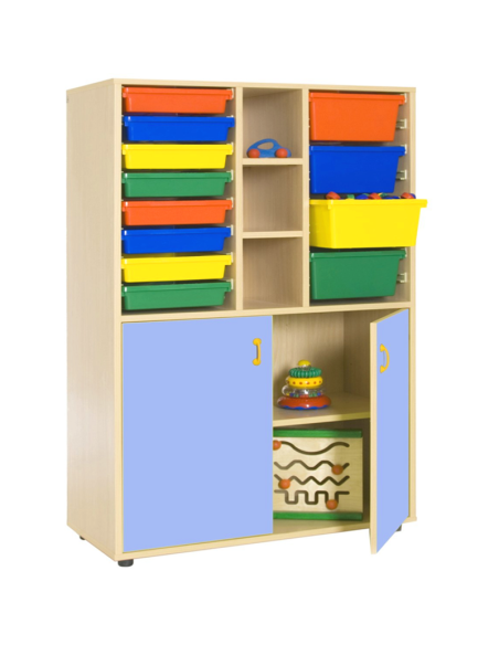 Mueble escolar medio armario y cubetero Mobeduc