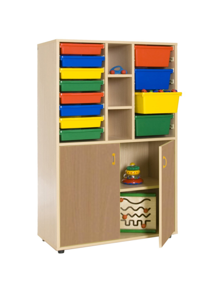 Mueble escolar medio armario y cubetero Mobeduc