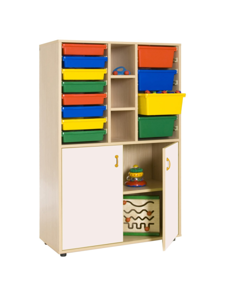 Mueble escolar medio armario y cubetero Mobeduc