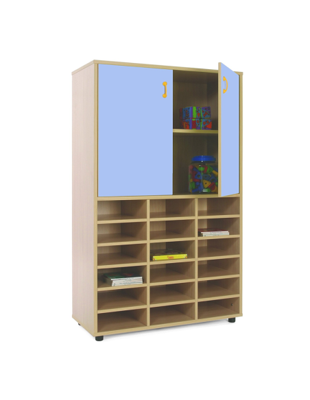 Mueble escolar medio casillero y armario Mobeduc
