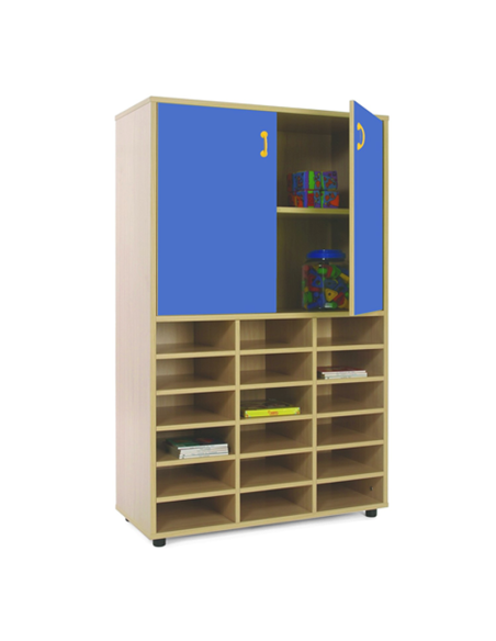 Mueble escolar medio casillero y armario Mobeduc