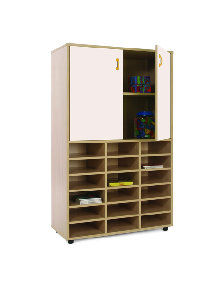 Mueble escolar medio casillero y armario Mobeduc