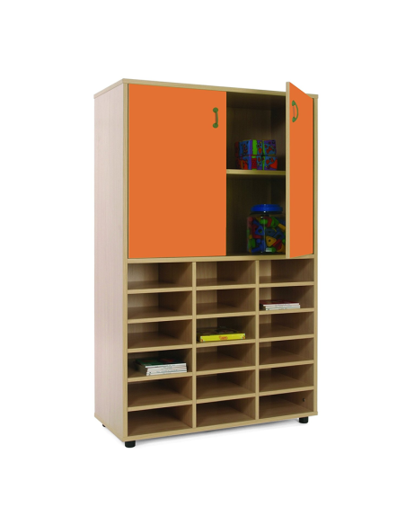 Mueble escolar medio casillero y armario Mobeduc
